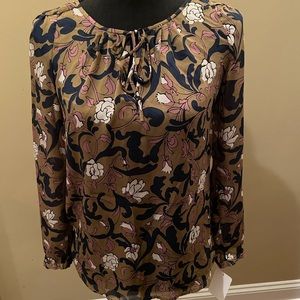 Ann Taylor Loft Long Sleeve flower Blouse.